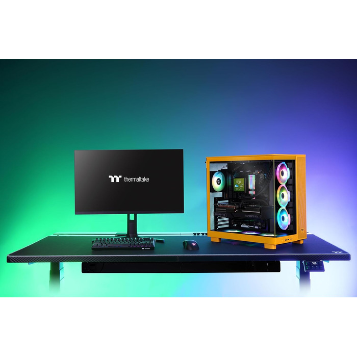 Корпус для ПК Thermaltake View 380 XL TG ARGB Bumblebee, Mid Tower, загартоване скло 4 мм, підтримка E-ATX та XL-плат, USB-C, підтримка радіатора 360 мм, High-Airflow