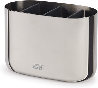 Joseph Joseph EasyStore - Luxus Edelstahl Zahnbürstenhalter Caddy Badezimmer Lagerung, groß - Steel