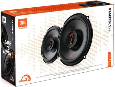 Автомобільна акустика JBL Stage3 627F 2-смугові 16 см, 225 Вт, стереосистема Harman Kardon, комплект 2 шт, 6,5