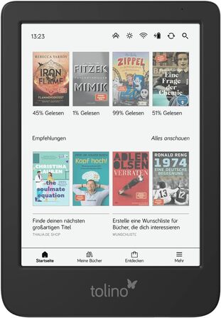 eReader Tolino Shine Color - кольоровий ридер для читання електронних книг