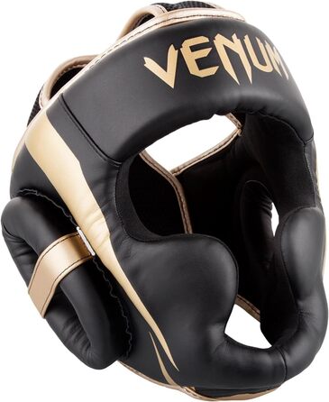 Захист голови Venum Elite чорного та золотого кольорів