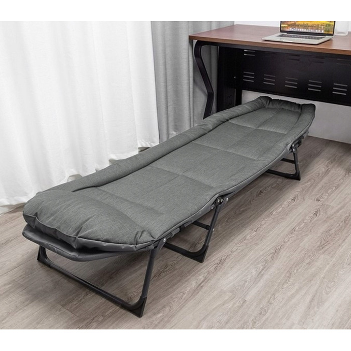 Розкладне ліжко Artnico, 200 см x 65 см, сіре