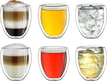 Created double-walled glasses 250ml 