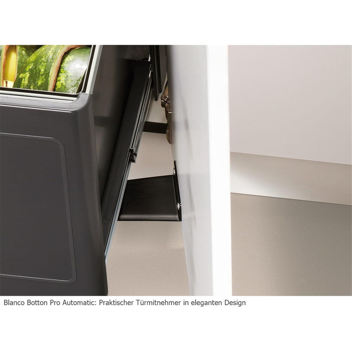Система для сортування сміття BLANCO Botton Pro 45/2, ручна, 2 відра по 13 л, для кухонних шаф шириною 45 см, підлоговий монтаж
