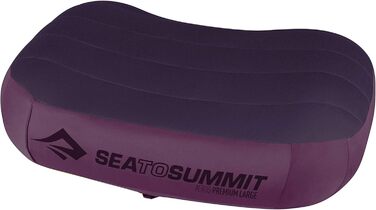 Подушка Sea to Summit Aeros Ultralight Deluxe L для кемпінгу та велотуризму, легка, надувна, нековзка, з чохлом Ultra-SIL, 42x30x13 см, 114 г, магента