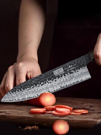 Професійний кухонний ніж HOSHANHO Gyuto з високовуглецевої сталі, надгостре японське шеф-лезо з руків'ям з палісандра