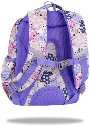 Великий багатокамерний шкільний рюкзак CoolPack (A4), білий багатоколірний