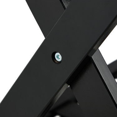 Relaxdays Black Bamboo Luggage Rack