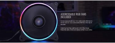 Ігровий корпус AeroCool KLAW ATX, загартоване скло, RGB підсвітка, 3 RGB вентилятори, чорний