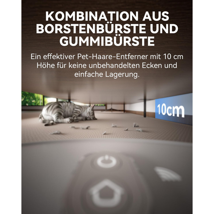 Робот-пилосос Tesvor S8 Pro з функцією миття - 8000Pa, LiDAR-навігація, 240 хв роботи, керування через додаток/Alexa, для прибирання шерсті тварин, килимів та твердих підлог