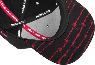 Кепка Nebelkind Snapback з прямим козирком, чорна, унісекс, регульований розмір