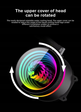 Рідинне охолодження процесора GameMax 360 мм з адресуваним RGB
