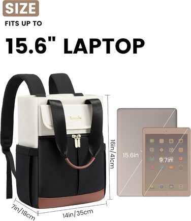 LOVEVOOK Рюкзак для жінок, великий, 15.6