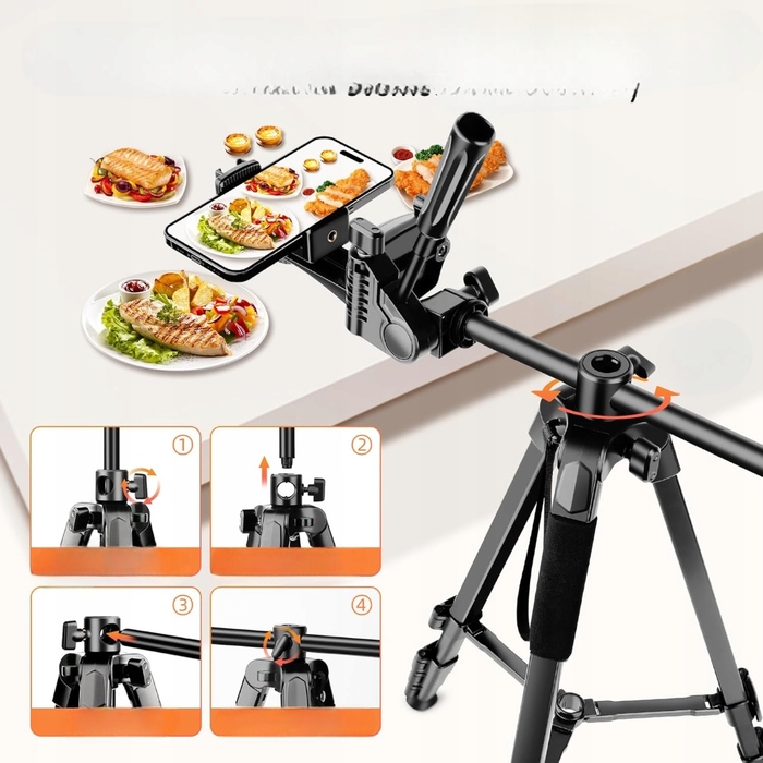 Тринога для смартфона та камери Nineigh CT190, штатив-трипод із тримачем
