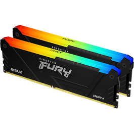 Kingston FURY Beast RGB 32GB (2x16GB) DDR4 3200MHz CL16 Пам'ять RAM для ПК