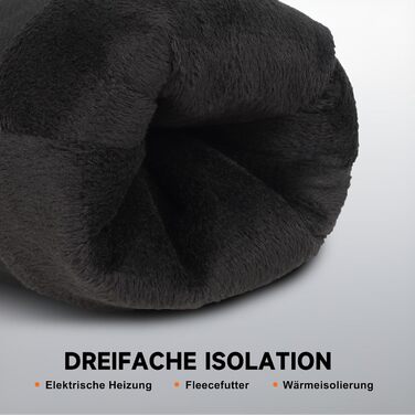 Гріючі рукавички з акумулятором 6000mAh USB, для жінок та чоловіків, 3 режими нагріву, водонепроникні, сенсорні, чорний, EU