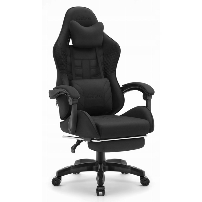 Ігрове крісло Cabro C501, чорна тканина