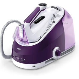 Braun Household CareStyle 5 IS5247 VI Steam Station - Steam Iron with FreeGlide 3D Soleplate, iCare Mode, Vertical Steaming, Detachable 2L Water Tank, 500 g/min Steam Boost, 2400W, Violet