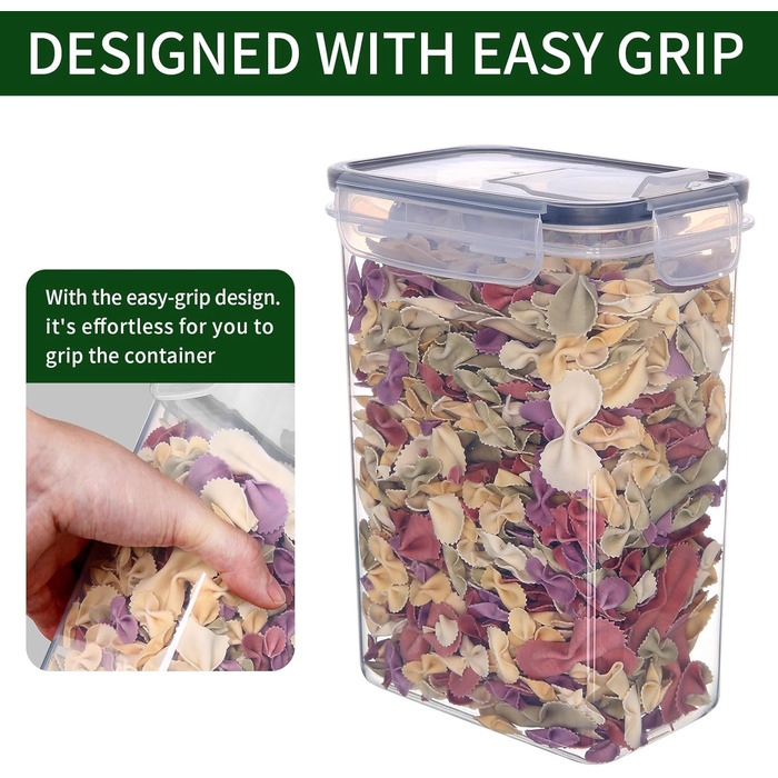 Набір контейнерів для зберігання їжі Hibisaws (12 шт.) з кришкою, BPA-free, 100% герметичні, прозорі, 6 x 1L & 6 x 0.5L, для meal prep, Tupperware