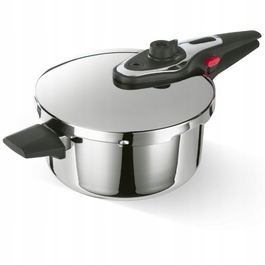 Скороварка LAMART LT1311 4л, нержавіюча сталь, індикатор тиску, для індукційних та газових плит