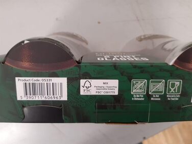 Набір келихів Guinness McLaughlin's Irish Shop 2 шт. Зелені, для пива