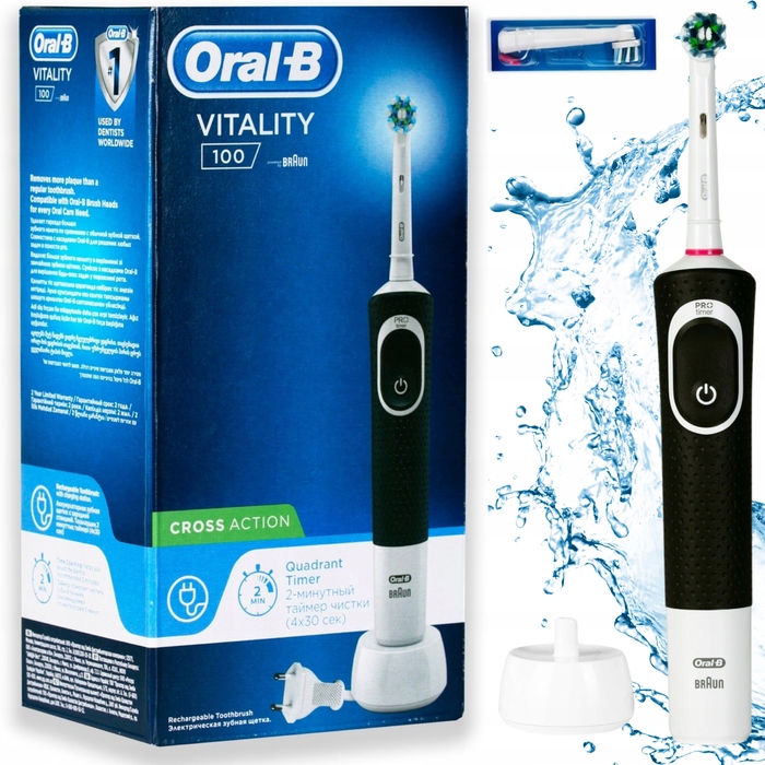 Змінні насадки для електричної зубної щітки Oral-B, оригінал, чорні