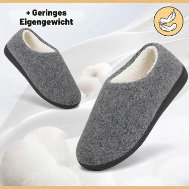 Зимові унісекс капці Mishansha з ефектом пам'яті (Memory Foam) та твердою підошвою, теплі домашні тапочки, розмір 36-47