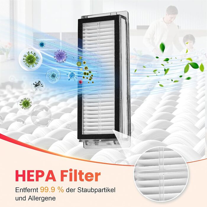 Комплект аксесуарів TriCut для Dreame L10s Ultra Gen 3 / L50 Ultra / X40 Ultra / L40 Ultra / X40 Master / Mova P50 Pro Ultra: 6 пилозбірників, 4 бічні щітки, 4 серветки для миття, 4 фільтри, 1 основна щітка (сумісно з L20)