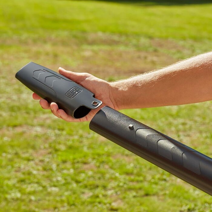 Black+Decker 3-in-1 Electric Leaf Blower/Vacuum BEBLV301 (3,000 Watts, with Shredder + attachable leaf rake, 72L collection bag backpack - high blowing speed & adjustable suction power)