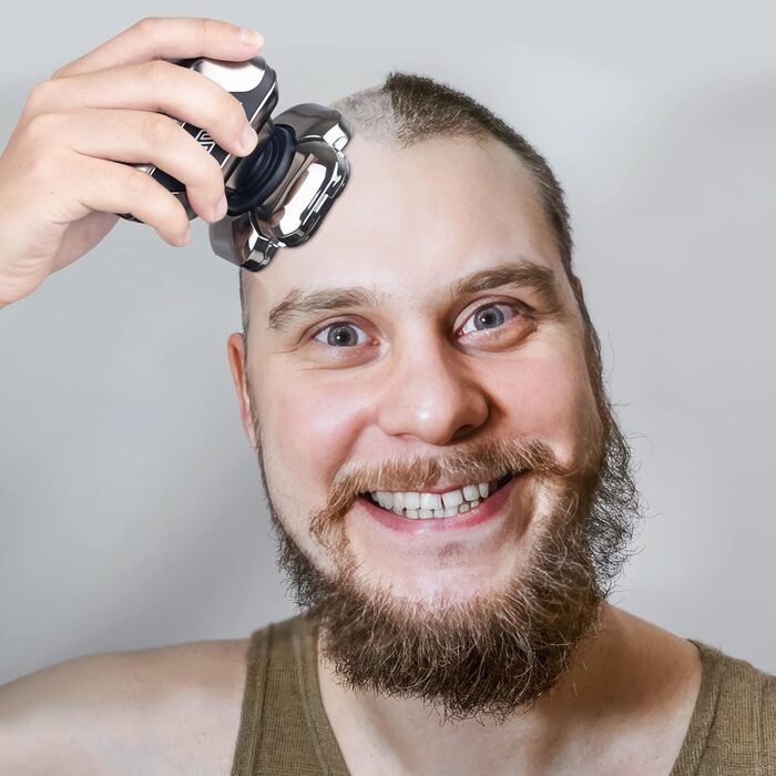 Електрична машинка для гоління 9D для чоловіків, 5-в-1 набір для догляду, LED-дисплей, USB-C зарядка