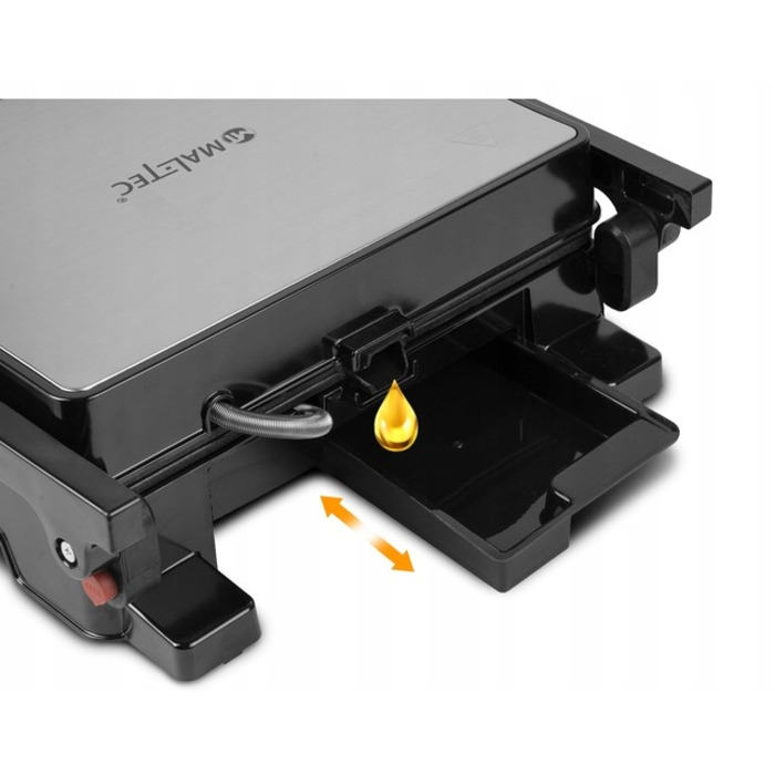 Електричний гриль-тостер розкладний для паніні та сендвічів, 2500 Вт, з таймером