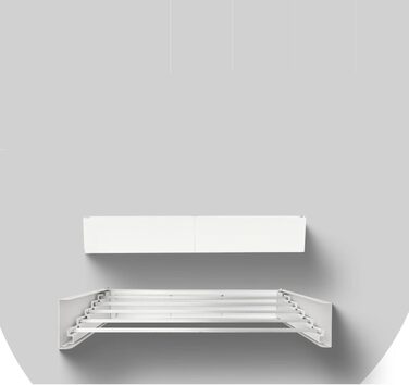 Сушарка для білизни FoxyDry HIDE настінна, розкладна, 71x35x13 см, білий (Limited Edition)