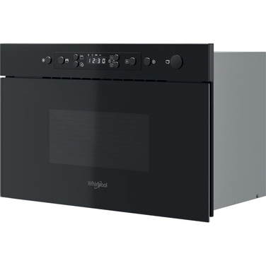 Вбудована мікрохвильова піч Whirlpool MBNA920B, чорна, 750 Вт, 22 л, з грилем