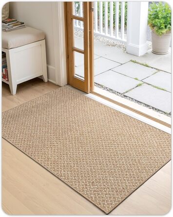 Килимок вхідний COLOR&GEOMETRY 44 x 76 см, протибрудовий килим для дому, нековзкий килимок біля дверей, колір хакі