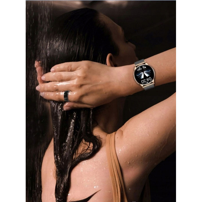 Смарт-годинник Torica SmartWatch AMOLED, 300 мАг, з функцією дзвінків та тонометром, золотий