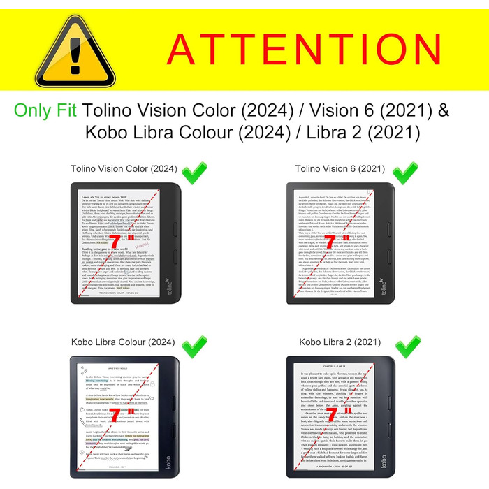 Чохол Fintie для Tolino Vision Color (2024)/Vision 6 (2021) & Kobo Libra Colour (2024)/Libra 2 (2021) 7