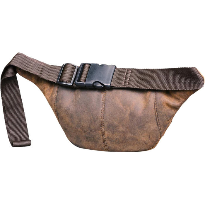 STILORD 'Maverick' - чоловіча/жіноча поясна/наплічна сумка з м'якої шкіри (Colorado, коричнева)