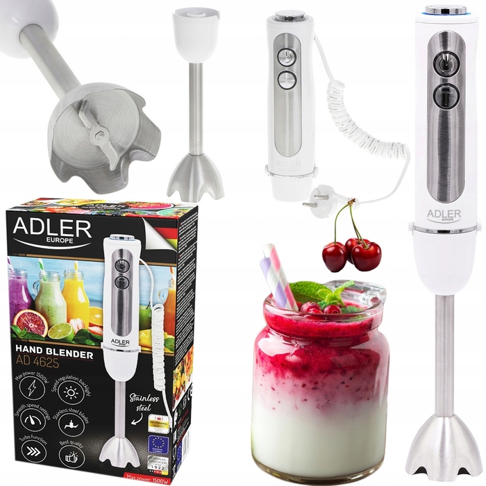 Ручний блендер ADLER AD4625, білий, 1500 Вт