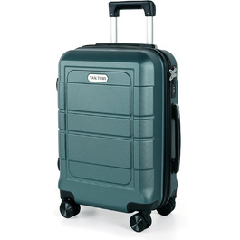Валіза ручної поклажі TANTOMI 20 дюймів, жорсткий корпус ABS+PC, телескопічна ручка, колір світло-темнозелений (Set M/L/XL)