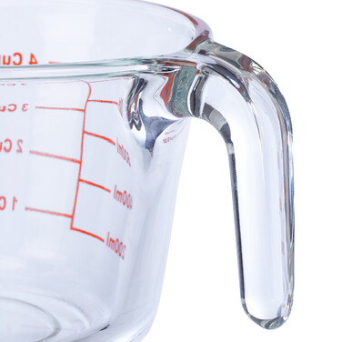Relaxdays 1-Liter Glass Measuring Cup