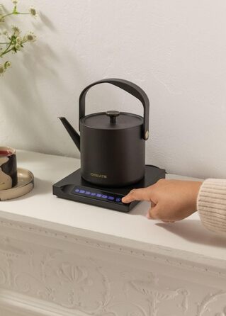 CREATE Electric Kettle 0.5L White - Keep Warm, Safety System, Thermostat, Digital Display, Temperature Indicator, 880W