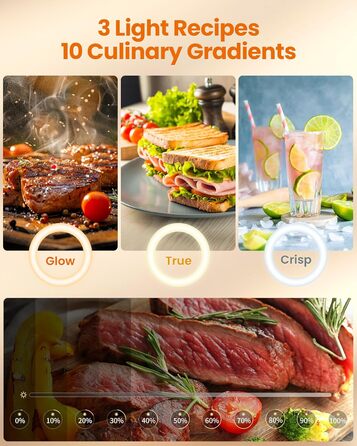 Кріплення для смартфона на штативі з кільцевим світлом для кухні та фуд-відео – штатив з кільцевим світлом для столу | Кільцеві лампи для кухні, випічки, зйомки рецептів, відеозйомки, стріму, контент-мейкінгу, 10 дюймів для столу (10 дюймів для підлоги)