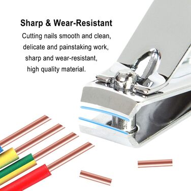 Набір для манікюру та педикюру Fenlebenil: базовий комплект для догляду за нігтями (фіолетовий)