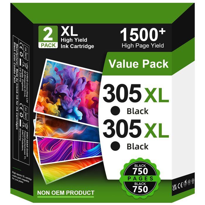 Картридж HP 305 XL чорний (сумісний) для принтерів HP DeskJet 2700e, 2800e, 4200, Envy 6000, Pro 6400