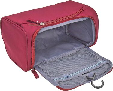 Косметичка для подорожей Kulturbeutel: універсальна косметичка для чоловіків та жінок, підвісна валізка для дрібниць (темно-червона)