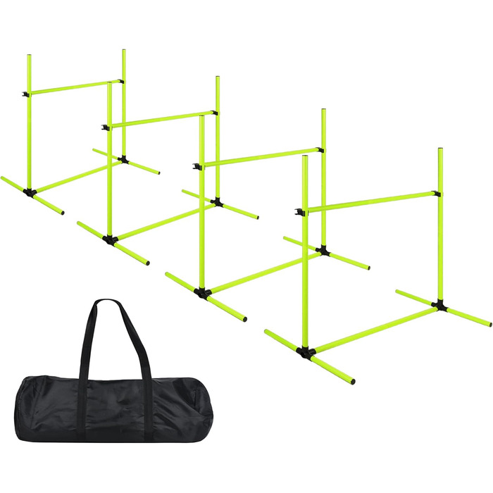 Набір для аджиліті для собак Grün 4X: Слаштом, регульована висота, 104x70x101 см