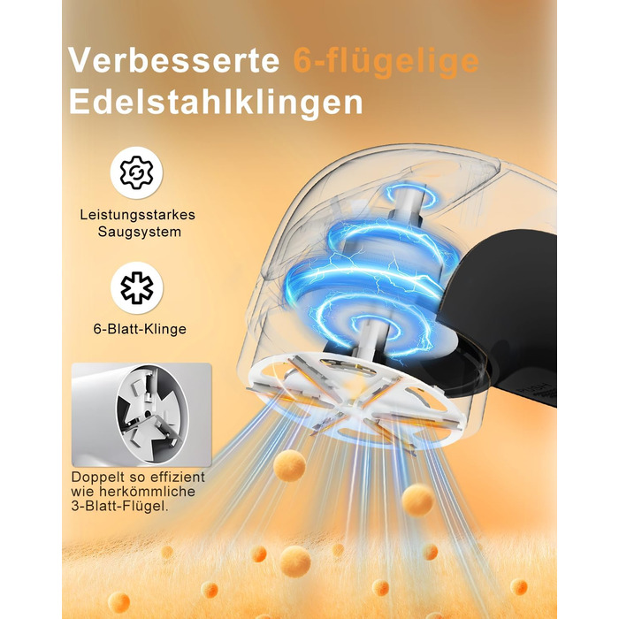 Електричний видалення ворсу для одягу, меблів та текстилю - портативний бездротовий прилад з LED-дисплеєм та 3 рівнями налаштування, чорний