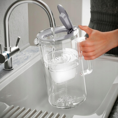 Скляний фільтр-кувшин Aquaphor Glass, білий + 7 картриджів Maxfor+ Mg