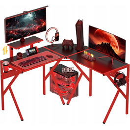 Великий кутовий ігровий стіл RED, 125 x 75 x 125 см