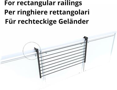 Сушарка для білизни Foxydry Duo для балкона та тераси, нержавіюча сталь/алюміній, антрацит, 102 см